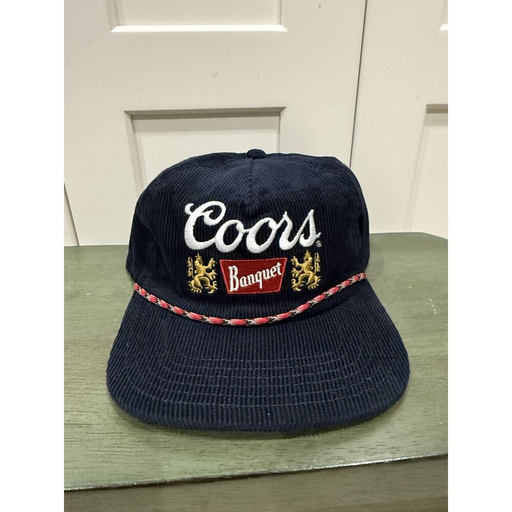 NEW MAD ENGINE COORS LIGHT BANQUET BEER CORDUROY HAT! - 5030